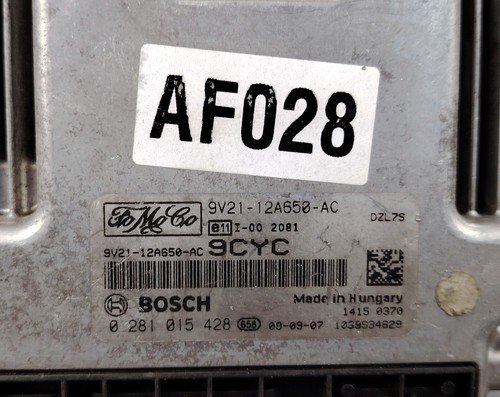 FORD FIESTA VI CB1 CCN 1.6 TDCi Engine CONTROL MODULE ECU ECM 0281015428 - Picture 14 of 19
