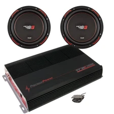 Pair 12" Cerwin Vega Sub Woofers 1200W EACH  + 2000 WATT SubWoofer  Amplifier