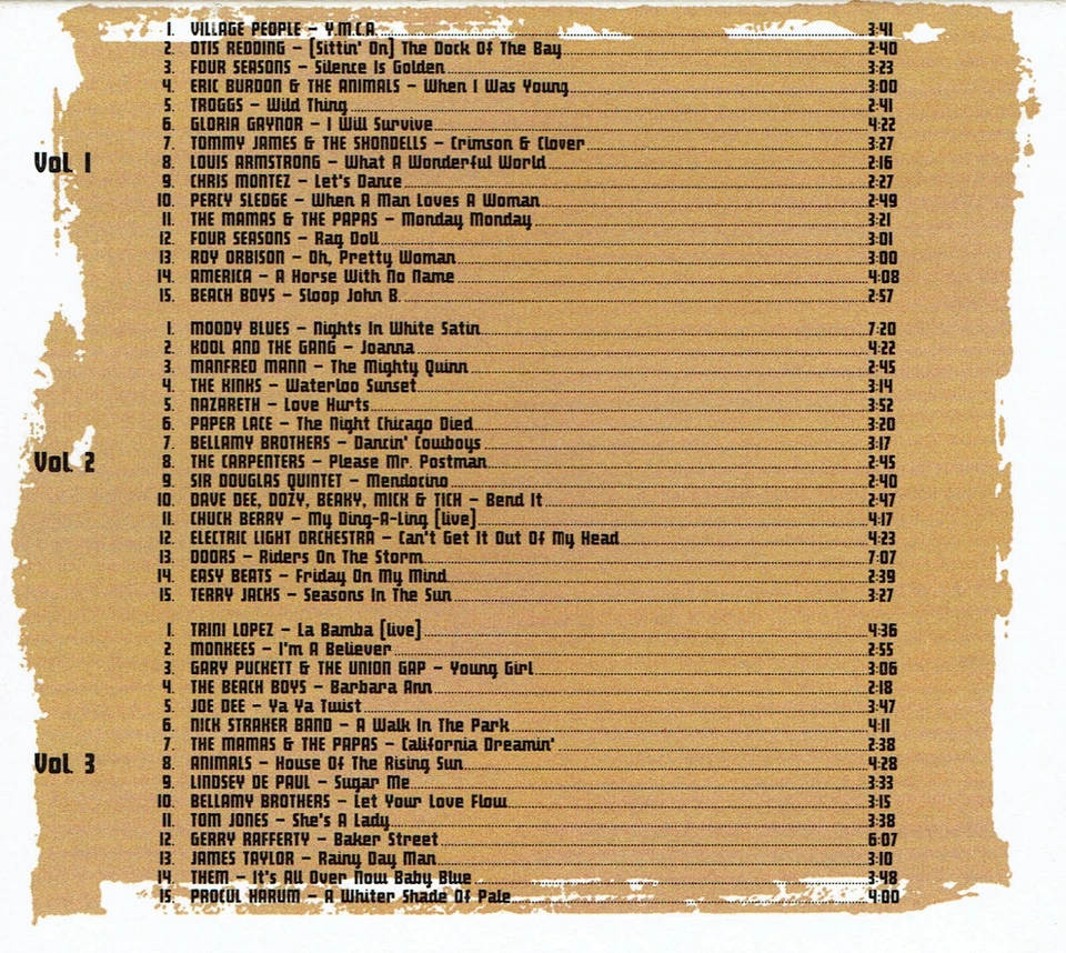 (3CD's) Super Oldies - Sir Douglas Quintet, Easybeats, Terry Jacks, Troggs,Kinks - Bild 2 von 2