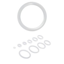 20 PCS O-Ring White Rubber Perfect for Tunnels Plugs Tapers Retainer