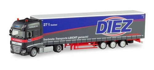 Herpa 311274 DAF XF SSC Lowliner-Sattelzug "Spedition Diez" H0 1:87
