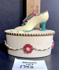 Willow Hall Trinket Box Victorian Shoe Edith