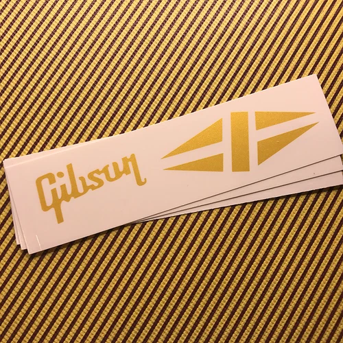 3Pcs GIBSON&rhombus guitar logo Decal Waterslide Transfer guitars Head Headstock