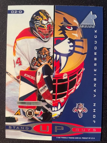 Martin BRODEUR & John VANBIESBROUCK 1997 Pinnacle Inside Stand Up Guys #02-CD - Picture 2 of 2