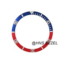 BEZEL INSERT FOR MEN SEIKO 7002,6309,7S26,SKX007K2 DIVER AUTOMATIC RED BLUE