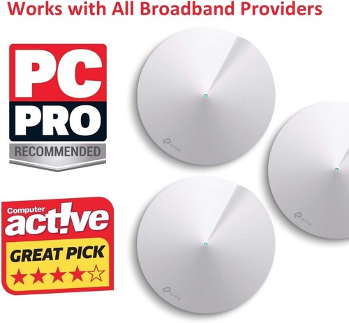TP-Link Deco M5 Whole Home Mesh Wi-Fi System - 5500 sq ft Coverage - Pack of 3 - Afbeelding 2 van 6