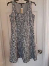 Banana Republic Black And White Sleeveless Dress/jumper New w/ Tags