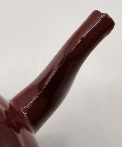 Tetera vintage granate roja 4 1/2" esmaltada .5L - Imagen 9 de 10