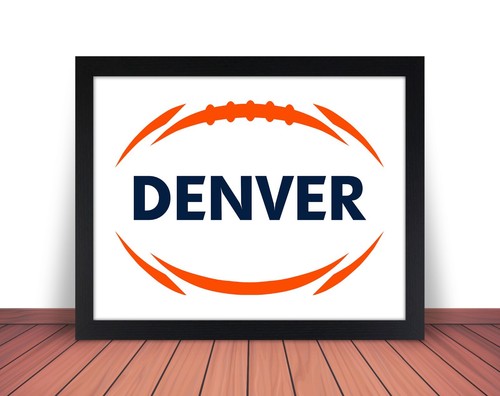 "DENVER" (Broncos comparable) Football Photo Picture - 8x10 11x14 or 16x20 (B1W) - Picture 8 of 18