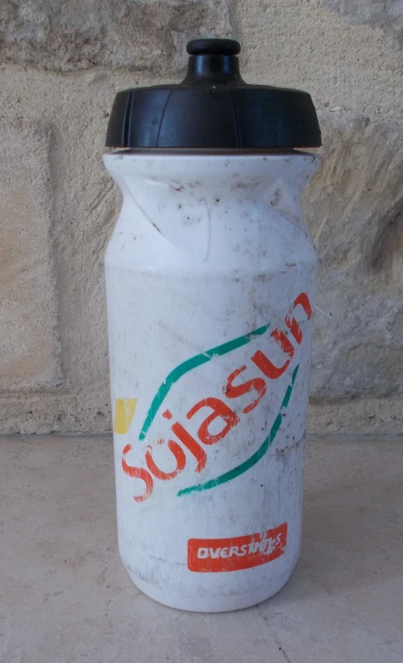 Garrafa de água SOJASUN ciclos bicicleta de estrada equipe ciclismo Zefal Branco França - Imagem 3 de 4