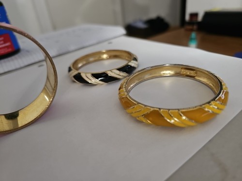 J.CREW Bracelet Bangle Lot of 5- Enameled - Picture 9 of 13