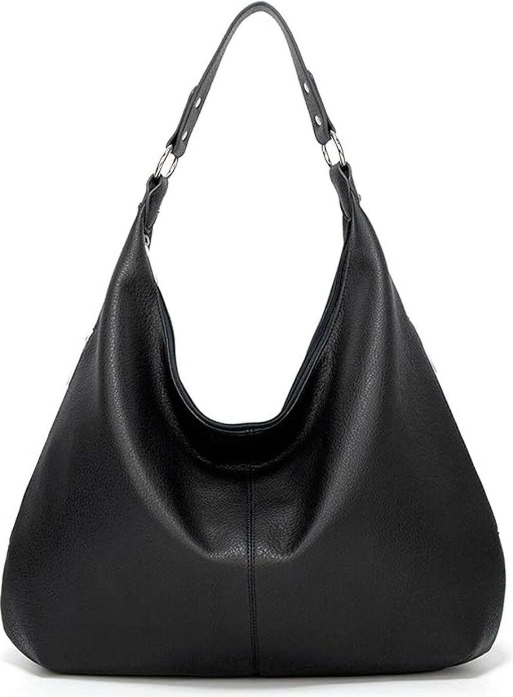 Womens Hobo Shoulder Bag, Soft PU Leather Large Capacity Handbag With Zipper And
