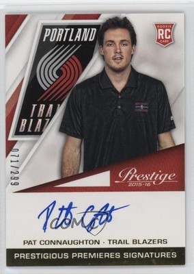 2015-16 Panini Prestige 71/299 Pat Connaughton #PPS-PC Rookie Auto RC 03j5