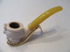 kleine vintage Meerschaumpfeife Pipe Pfeife Tabakpfeife  beraucht