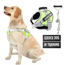 Service Dog Vest Harness, No Pull in Trainning Dog Harnesses with Handle 5f...