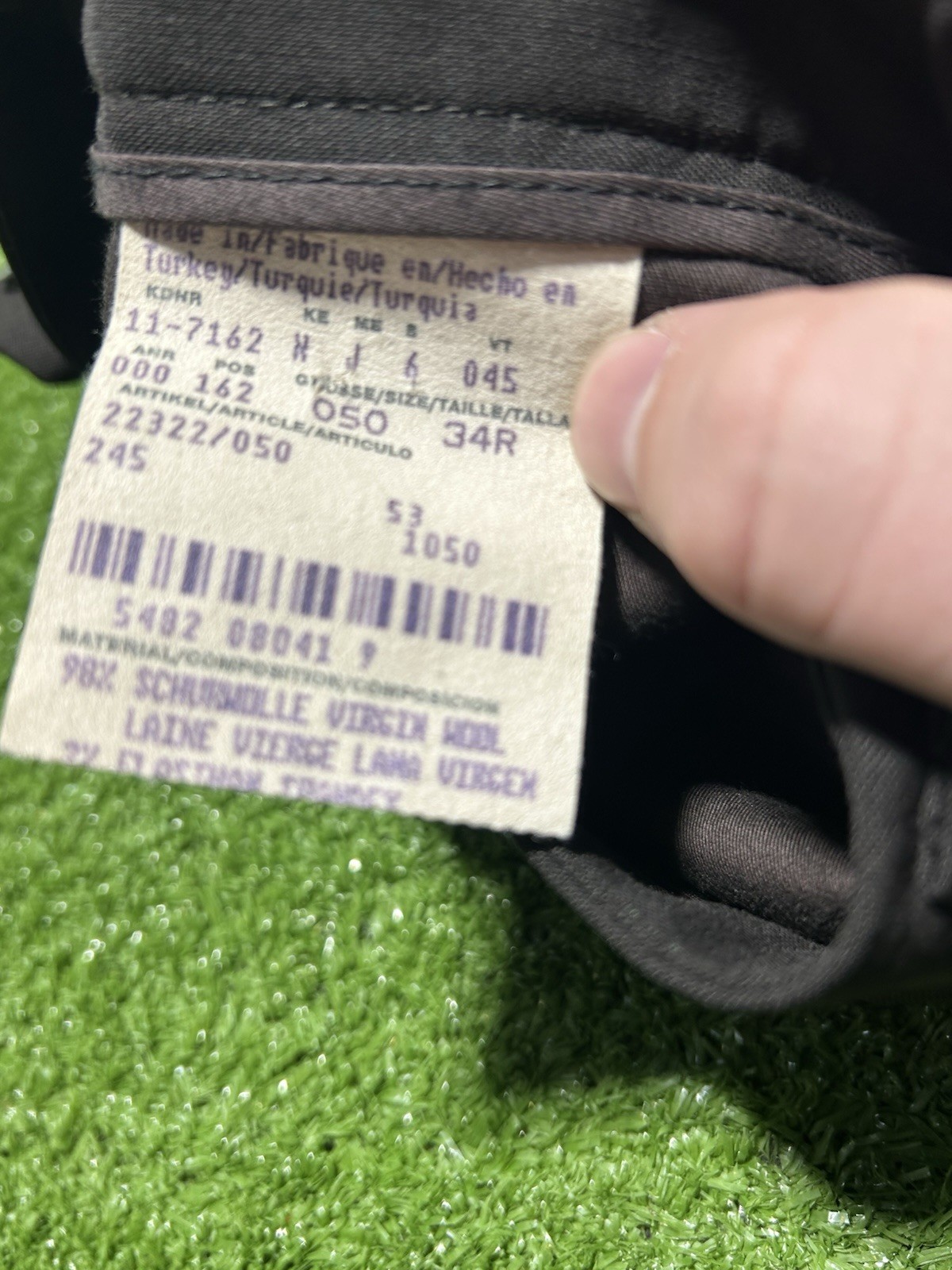 Hugo Boss Dress Pants Mens 34x30 Brown Virgin Wool Blend Slacks Straight Leg thumbnail 4