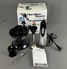 Hamilton Beach Hand Blender Multitool Whisk and Chopping Bowl 59765 Original Box