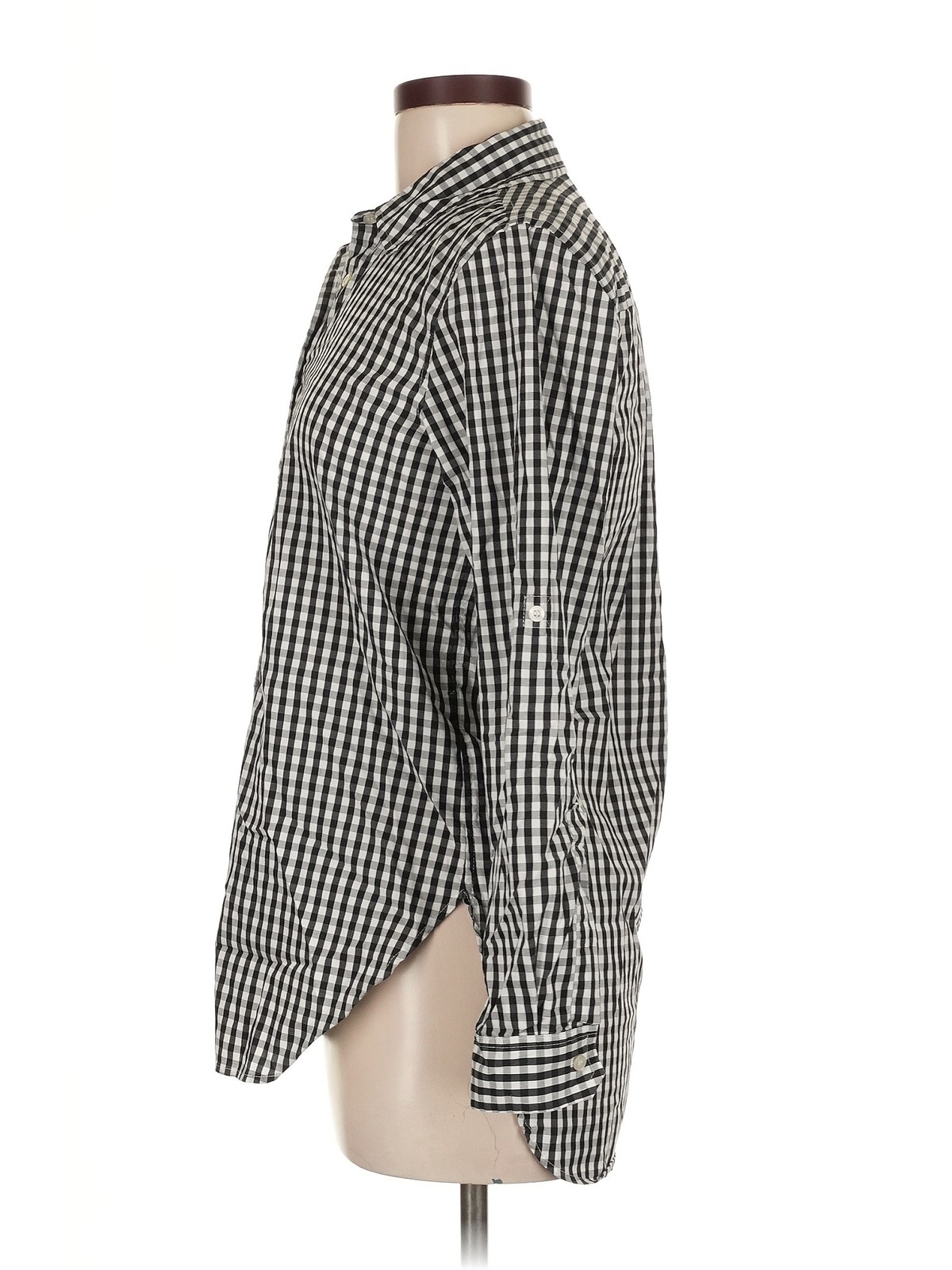 Calvin Klein Women Black Long Sleeve Blouse One Size thumbnail 4