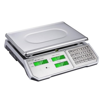 KATSU Digitale Rechenwaage 30KG /10g mit LCD-Display Edelstahl 