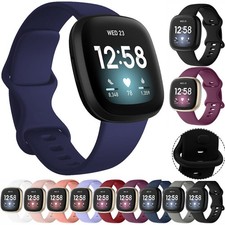Silicone Replacement Watch Band For Fitbit Versa 4/Versa3/ Sense /Sense 2