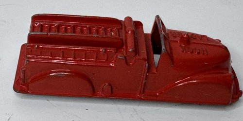 Vintage Renwal No. 146 Hakenleiter Feuerwehrauto Metall rot Spielzeug - Bild 4 von 6