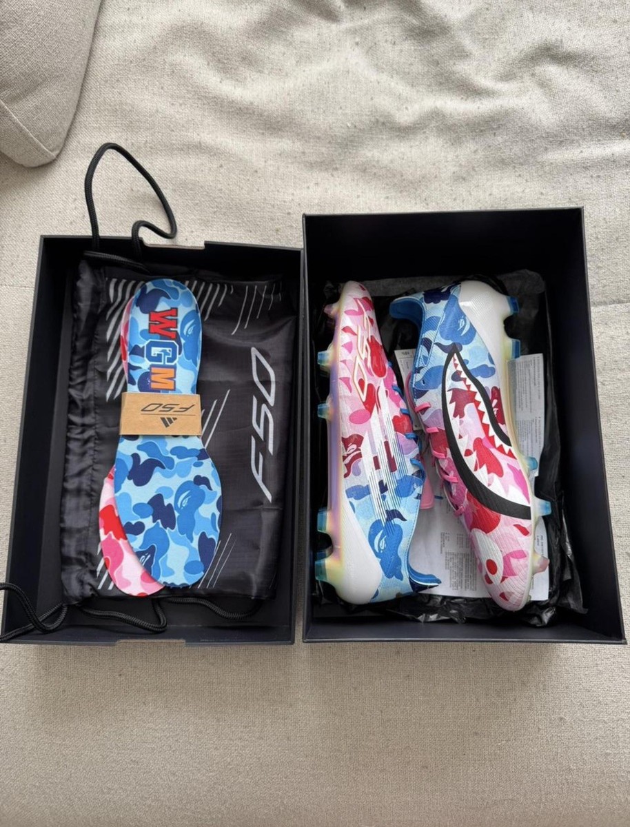 adidas x Bape F50 Elite Firm Ground Cleats Pink/Blue, Size 10.5 | eBay