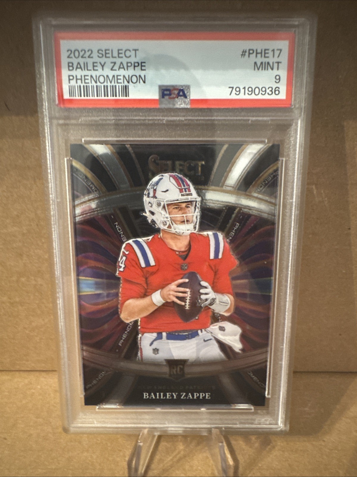 2022 Panini Select - Phenomenon Bailey Zappe #PHE-17 Silver Prizm (RC)