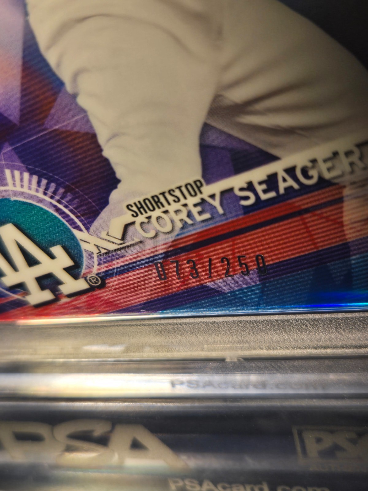 2017 BOWMAN’S BEST COREY SEAGER PURPLE REFRACTOR #10 PSA 10 GEM MINT 10 73/250!! view 3