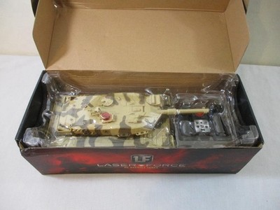 Laser Force RC Panther Tank 1:24 Beige Infrared Sound Ready to Go Toy Grade