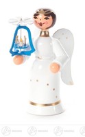 Engel Miniatur Mit Pyramide, Blau H=Ca 5,5 Cm Neu Erzgebirge Weihnachtsfigur