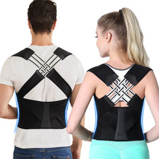 Adjustable Posture Corrector Back Support Brace Shoulder Strap S-XXXL