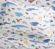 Pottery Barn Kids Save Our Seas Cotton Sheet Set US STOCK