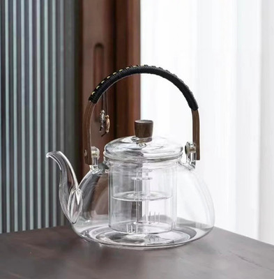 Japanese Style 950Ml Glass Teapot with Removable Infuser, Stovetop Safe Tea Kett