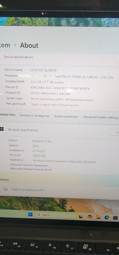 Dell Precision 5560 Intel Core i5-11500H 2.9GHz Ram 32gb 1tb NVME - Zdjęcie 4 z 8