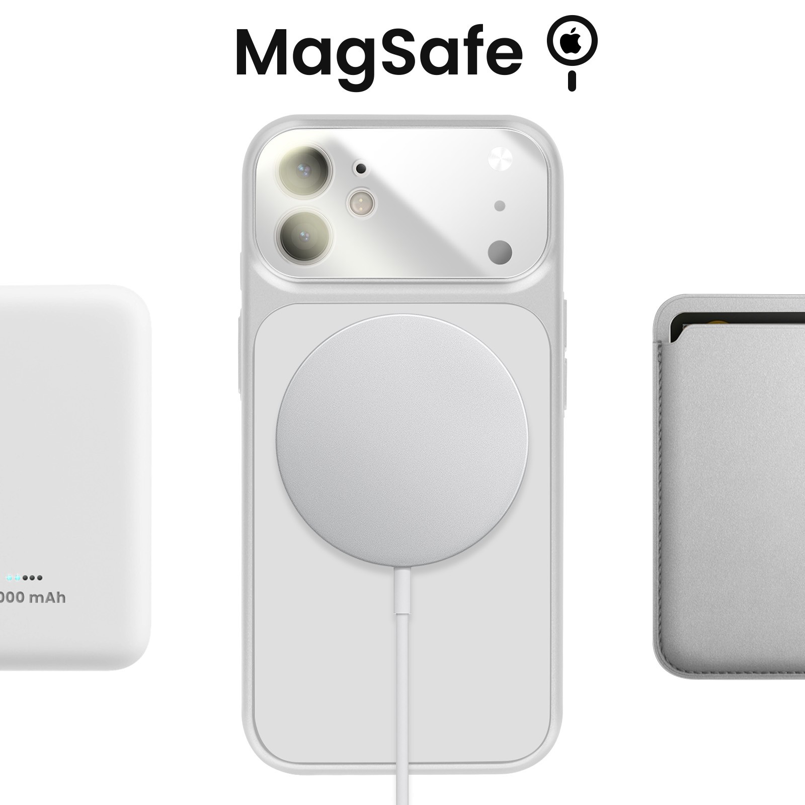 Coque iPhone 12 premium en verre AG mate au design argent métallisé - 4