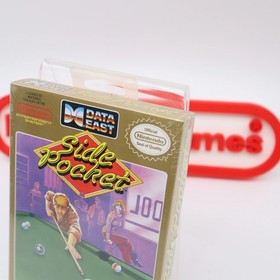 NES Nintendo Game SIDE POCKET POOL - NUOVO e sigillato in fabbrica con autentica cucitura ad H!