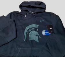 Nike Michigan State Classic Logo Fleece Men's Hoodie Size Large