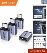 USB-C to USB Adapter: 4-Pack - Fast 10Gbps Data Transfer, Universal Fit