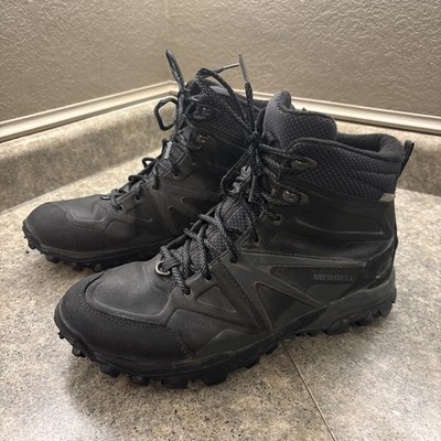Mens MERRELL Capra Glacial Ice Mid Waterproof Winter Trekking Hiking Boots 9.5