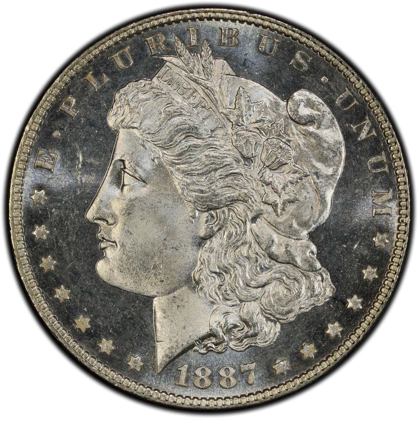 1887 $1 Morgan Dollar PCGS MS67PL
