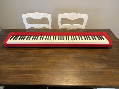 Casio Privia PX-S1100 Red 88-Key Digital Piano w/ Stand, Bench, Pedal