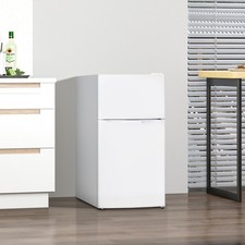 Image of 88L Under Counter Fridge Freezer with 5-Setting Thermostat Refurbished