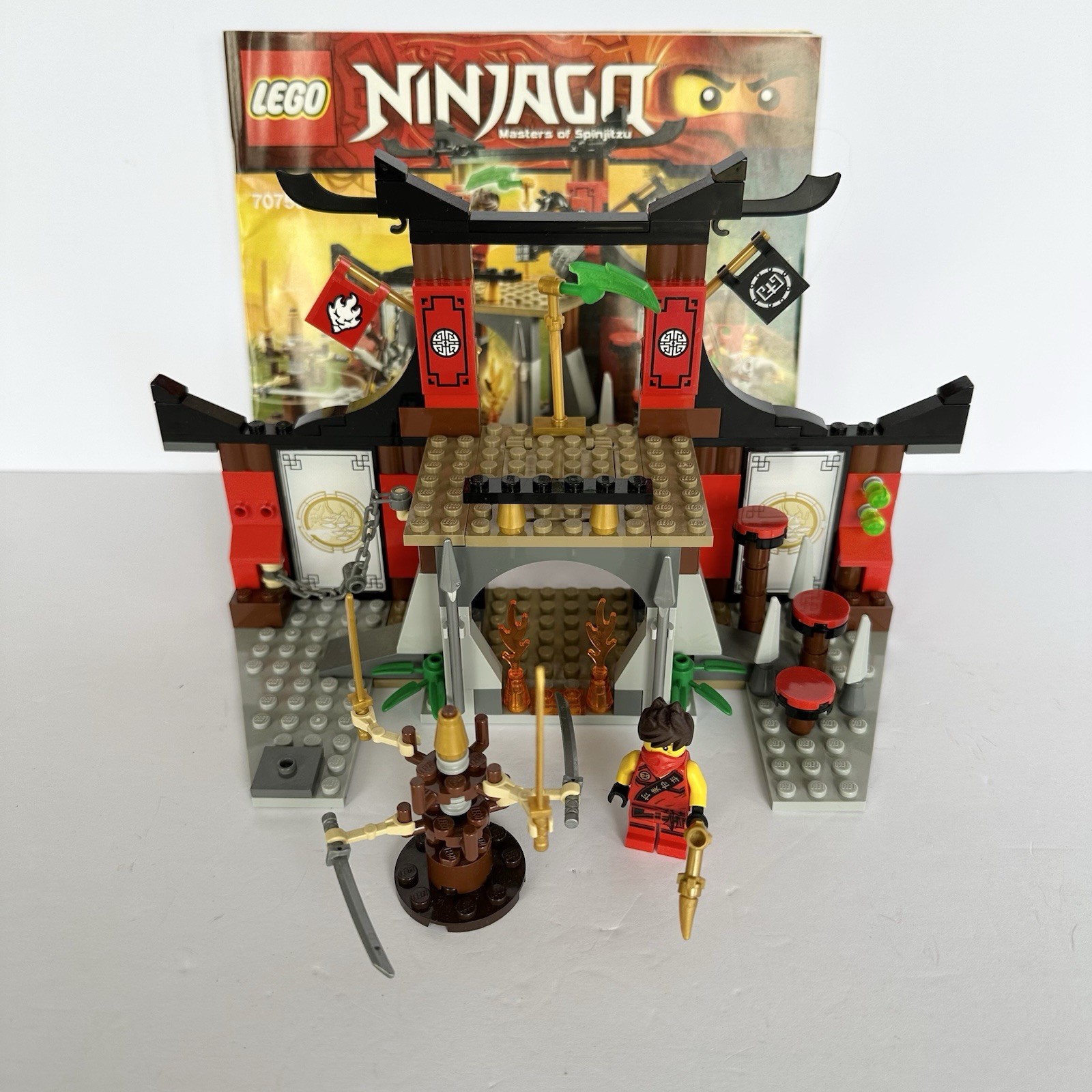 Lego Ninjago Dojo Duel 70756 with Kai Minifigure Missing Parts  