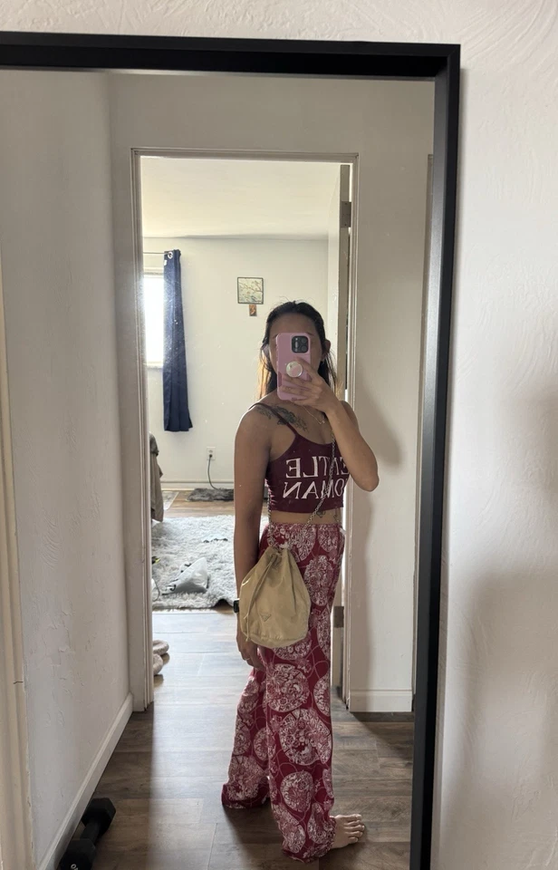 Prada Mini Re-nylon Bucket Bag In Color Beige - Image 4 of 4