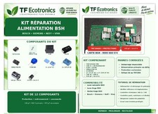 Kit Réparation Carte Lave-Vaisselle Bosch Siemens BSH(avec filtrage)