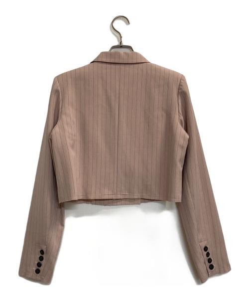 Ameri                    STRIPE SHORT JACKET pink… - image 2