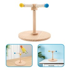 Parrot Rotating Stand Pole Bird Stands for Parrots Cage Accessories