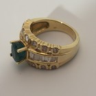 18k Yellow Gold Diamond And Emerald Ring — photo 2