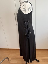 elegantes schwarzes Kleid mit Spaghettiträgern, Von One More Story, Gr. 36