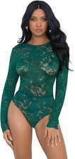 Escante 29471 Long Sleeve Teddy, Emerald, Small